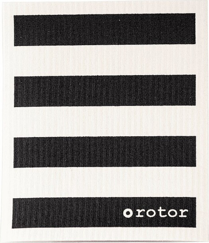 Oppvaskklut Stripes 6-pakning - Svart