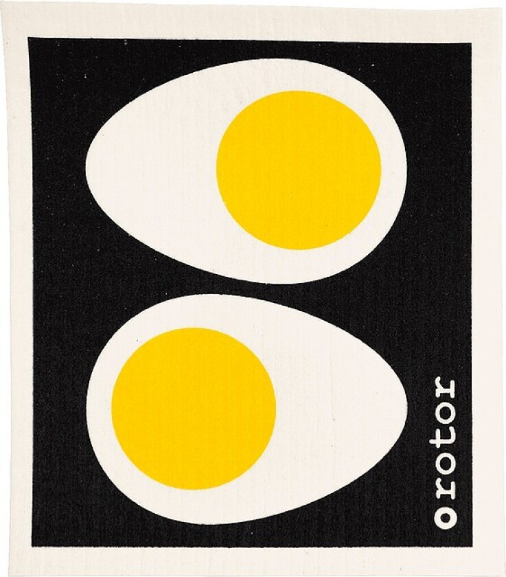 Bilde av Oppvaskklut Egg Halves 6-pakning - Svart