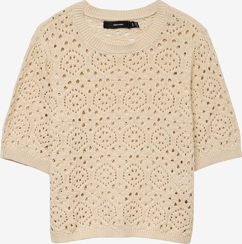 Topp vmBerry 2/4 O-neck Short - Grå