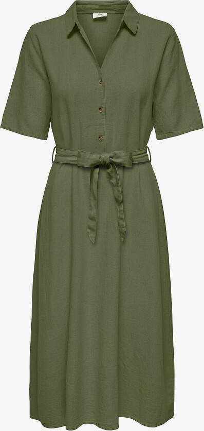 Kjole jdySay 2/4 Midi Shirt Dress Wvn - Brun