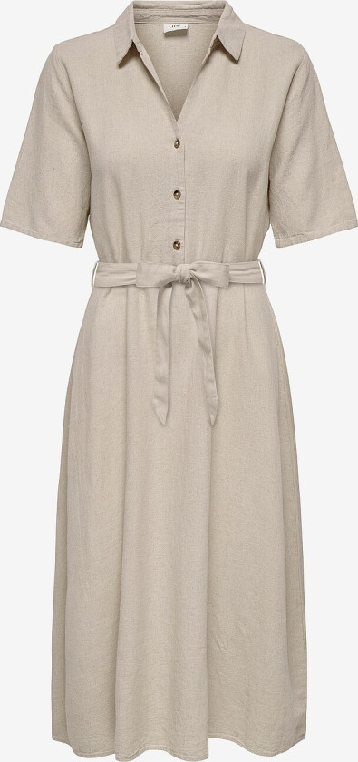 Kjole jdySay 2/4 Midi Shirt Dress Wvn - Beige