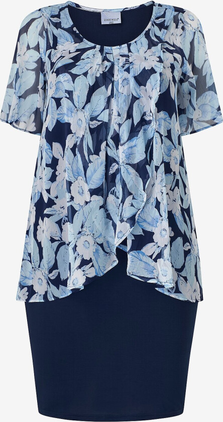 Kjole Fran 738-Dress S/S - Blå