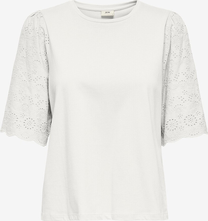 Topp jdtLair S/S Mix Top Jrs - Hvit
