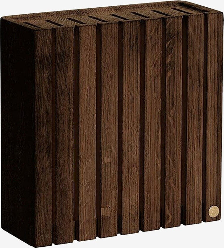 Bilde av Knivblokk - H24 x 8,5 x 22 cm - Brun