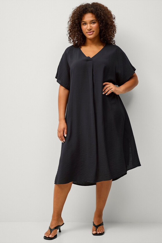 Kjole kaCam S/S Blk Dress - Svart