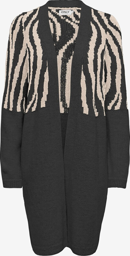Kardigan onlJade Zebra LS CC Knt - Svart