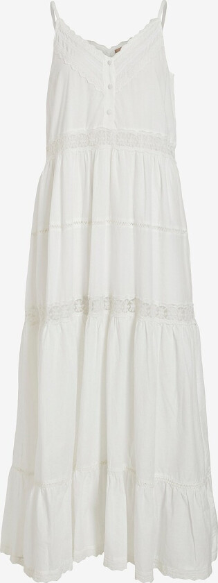 Maxikjole viAnnabel S/L Ankle Dress - Hvit