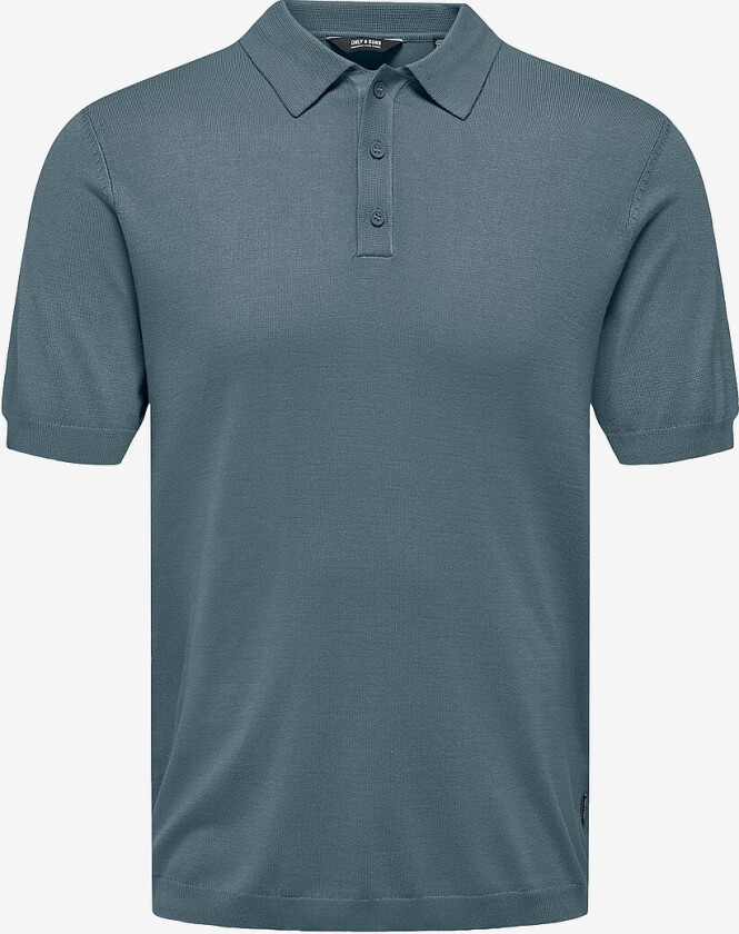 Pologenser onsWyler Life Reg 14 SS Polo Knit - Grå
