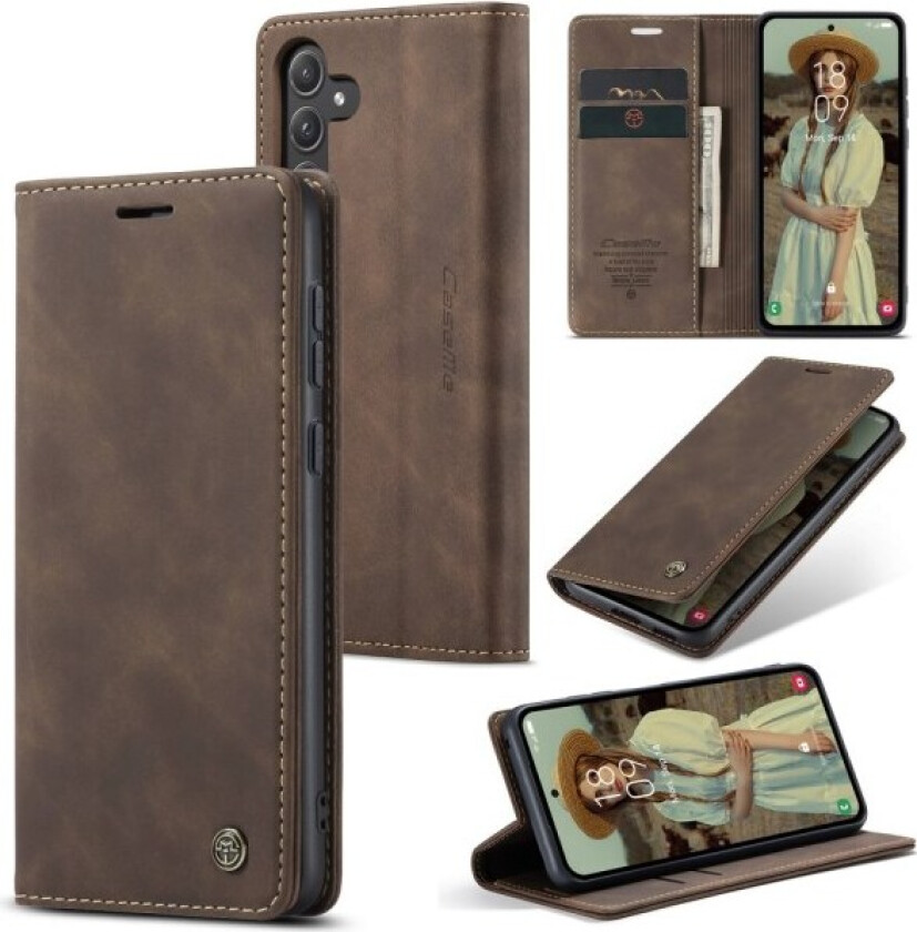 CASEME Lommebok-deksel Samsung Galaxy A55 5G - Kaffe Brown