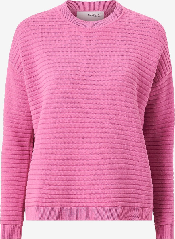 Genser slfLaurina LS Knit O-neck - Rosa