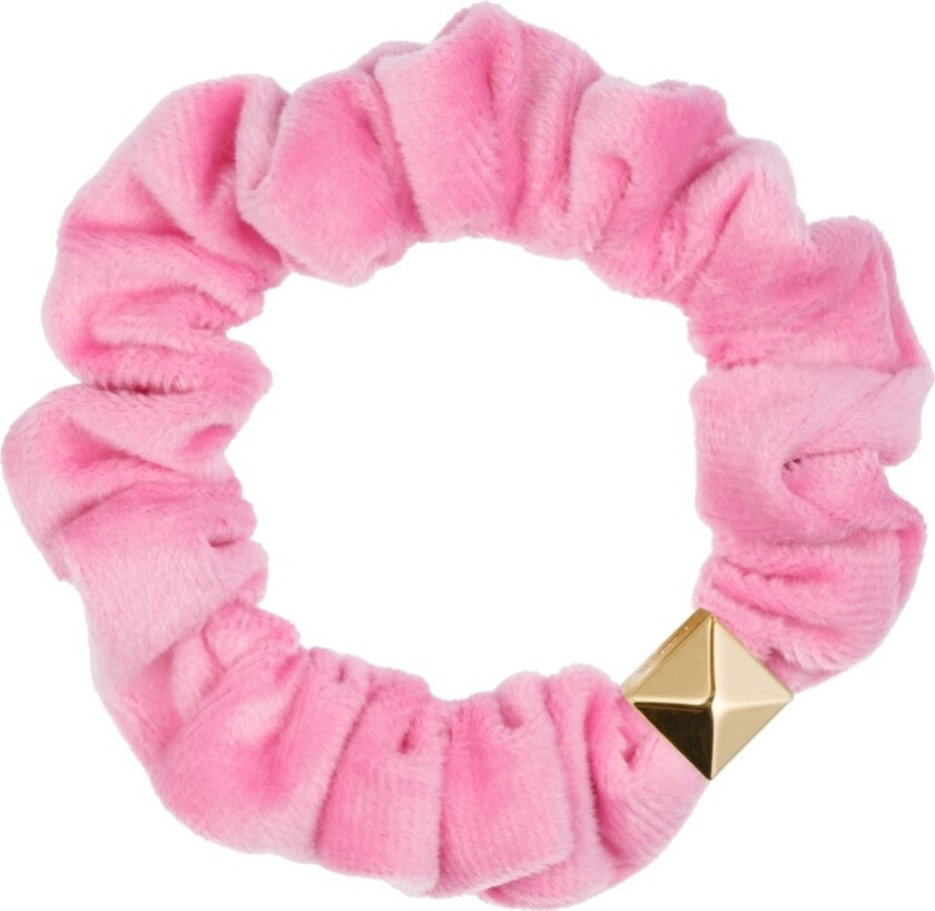 Velvet Mini Scrunchie Bubblegum Pink