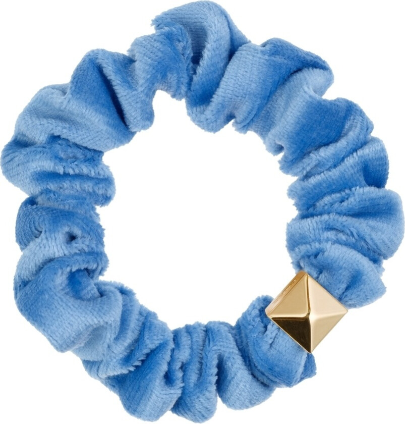 Velvet Mini Scrunchie Ibiza Blue