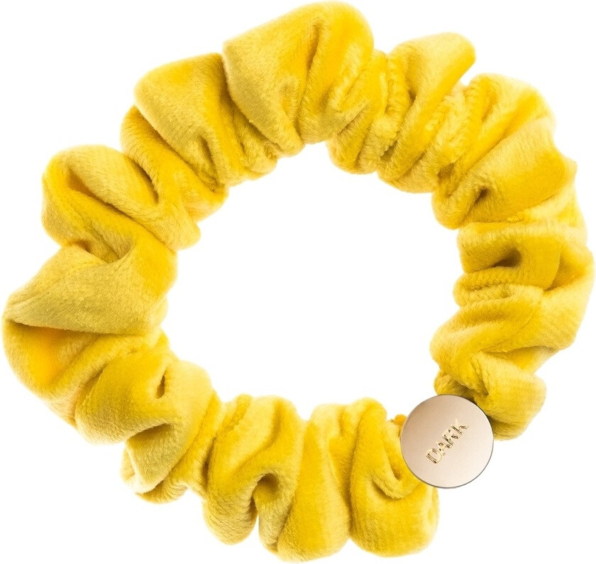 Velvet Mini Scrunchie Sun Yellow