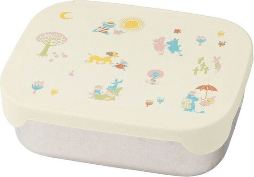 Mummi matboks metall 17,5x13,5 cm beige 80 år