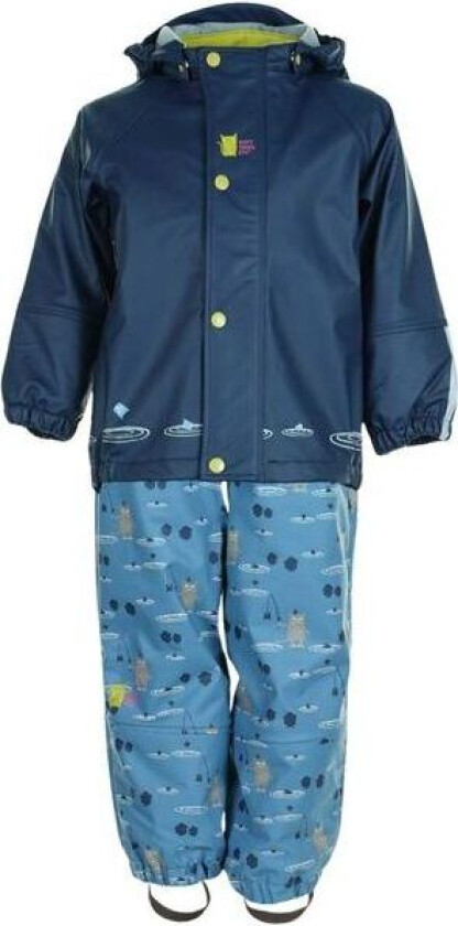 Plask regnsett til barn, marine