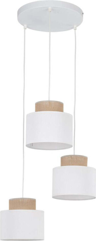Duo takpendel 3-lys - Hvit
