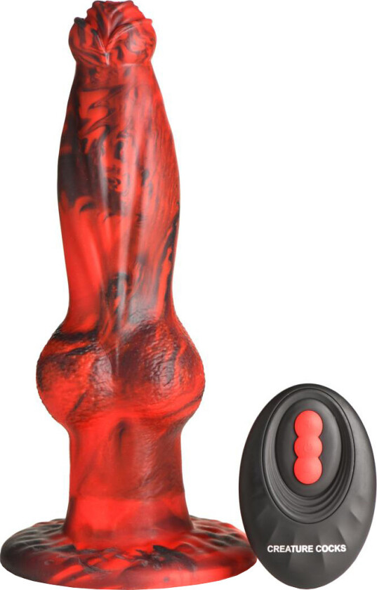 Creature Cocks: Hell Wolf, Thrusting & Vibrating Dildo