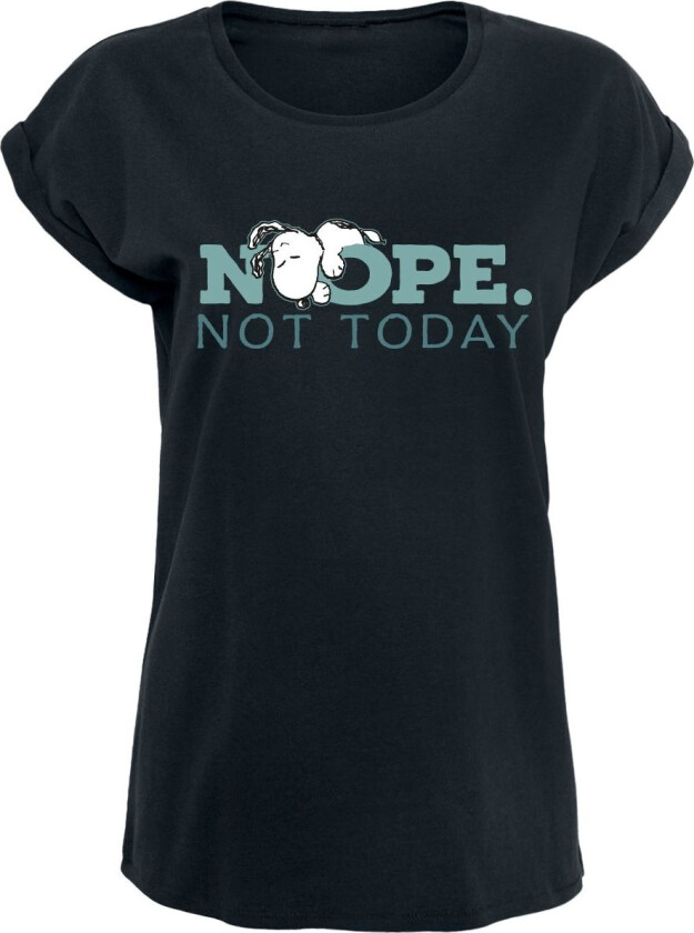 T-skjorte - Snoopy - Nope. Not Today - S til 5XL - Damer - svart