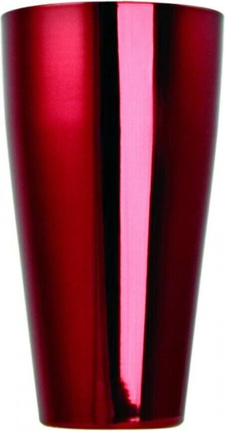 Boston Shaker, Fargerik Lakkert - Rød (900 Ml)
