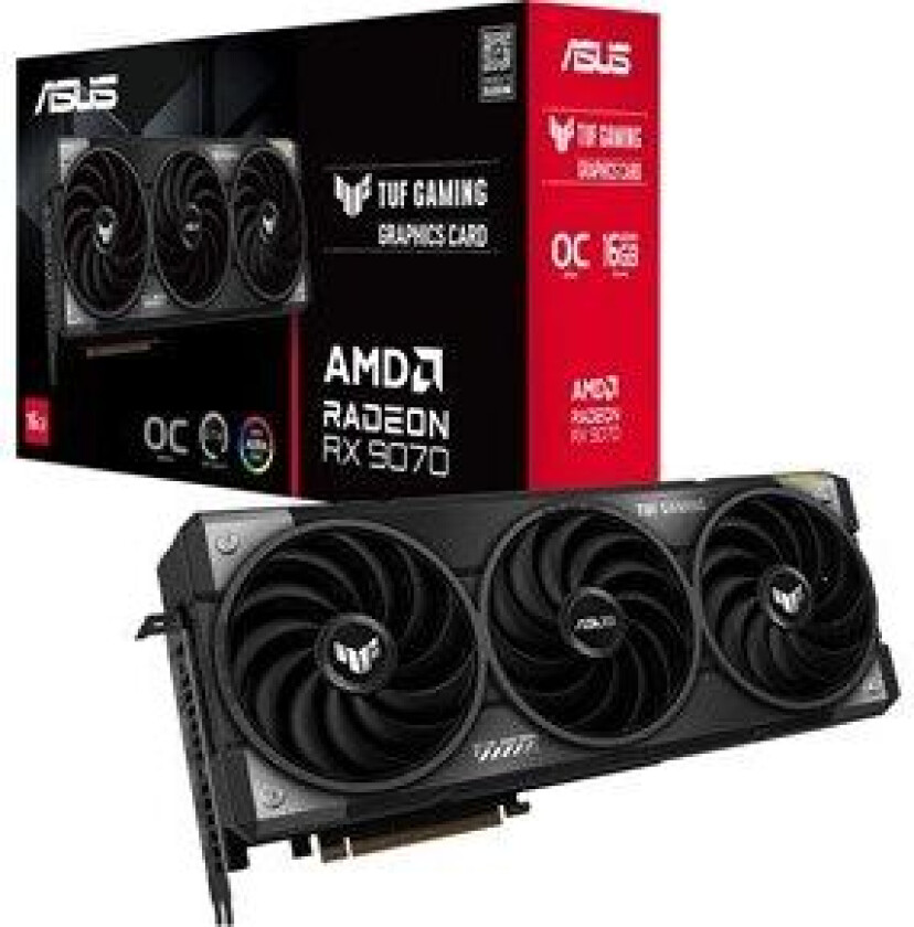 Radeon RX 9070 TUF OC - 16GB GDDR6 RAM - Grafikkort