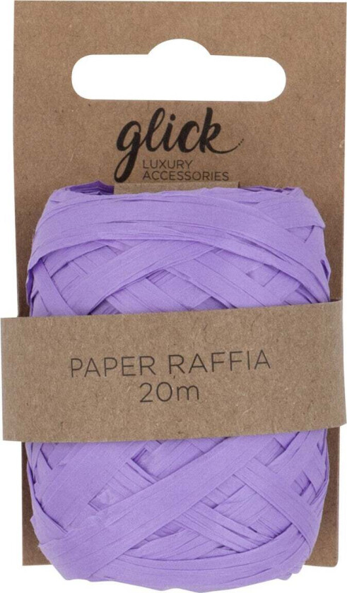 Gavebånd Paper Raffia Purple 20m