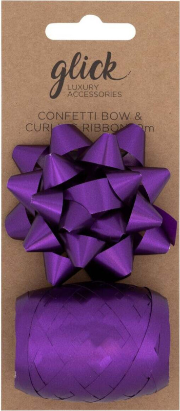 Rosett og Gavebånd Purple