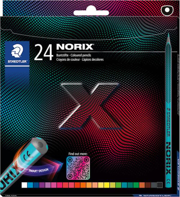 Bilde av Fargeblyanter Norix 24-pakning 100% PEFC Staedtler
