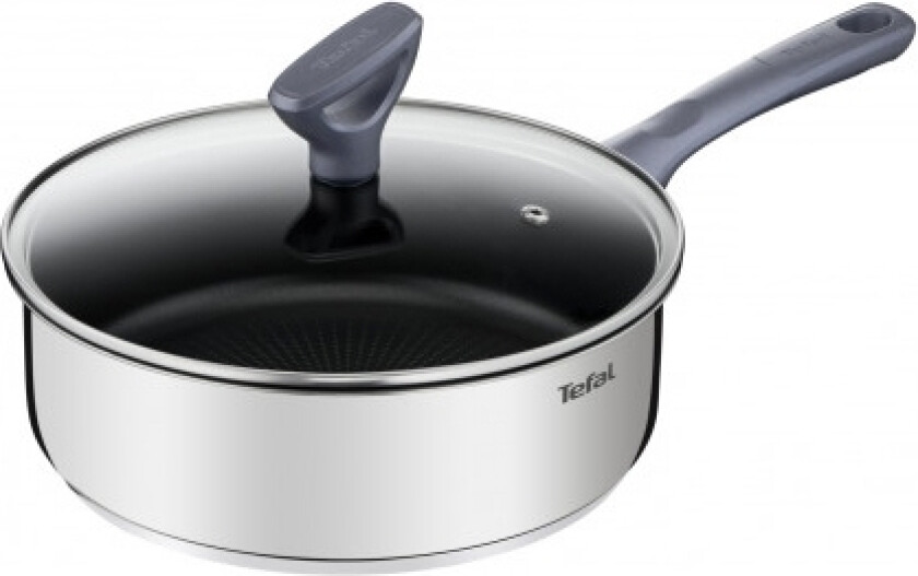 Daily Cook G7303255, Rund, Sautépanne, Rustfritt Stål, Titan, Rustfritt Stål, Keramisk, Halogen, Forseglet Plate, Gass, Induksjon