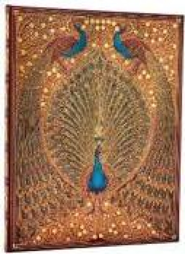 Hafiz’s Peacocks (Sangorski & Sutcliffe) Ultra Unlined Hardcover Journal (Elastic Band Closure)