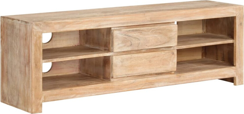 TV-benk heltre akasie 120x30x40 cm lysebrun