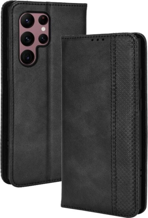 Samsung Galaxy S22 Ultra 5G Lommebok-deksel - Svart Black