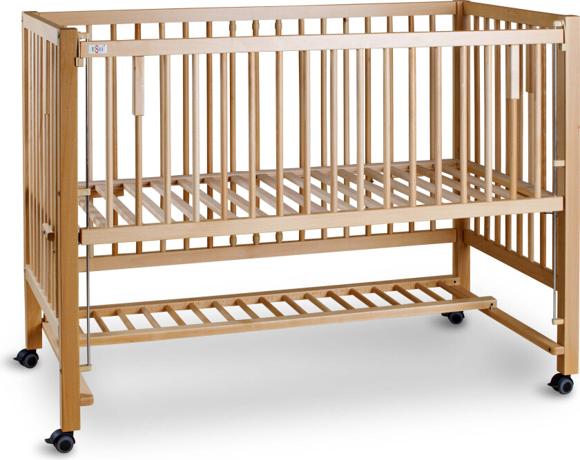 XXL Bedside Crib HAJO 120x60, Nature - Bedside Crib - Bøk