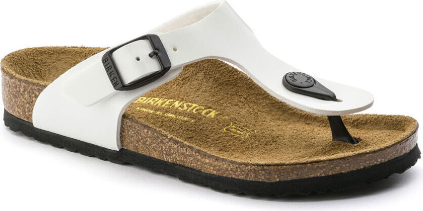 - GIZEH Kids Birko-Flor Narrow - White Lack