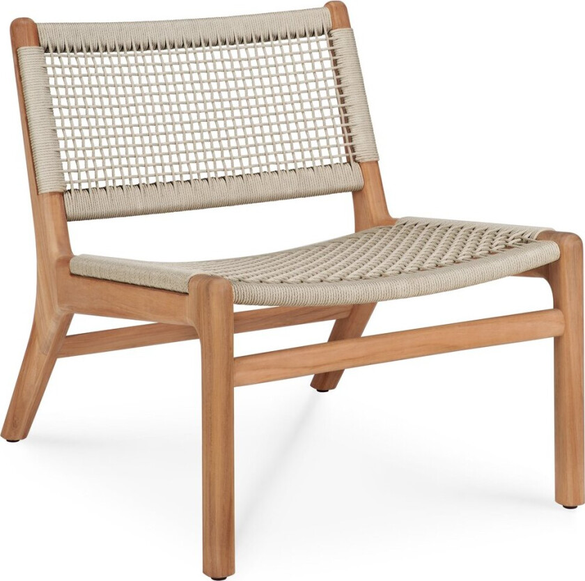 Jack outdoor loungestol teak Beige