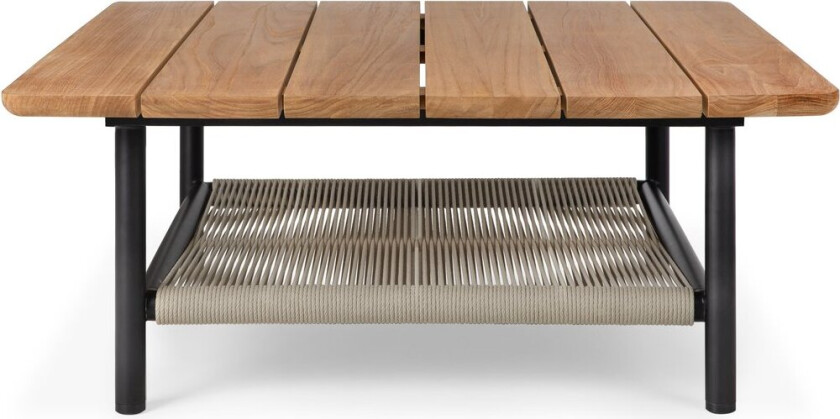 Corbey Outdoor sofabord 80 cm, teak-aluminium black