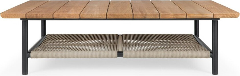 Corbey Outdoor sofabord 120 cm, teak-aluminium svart