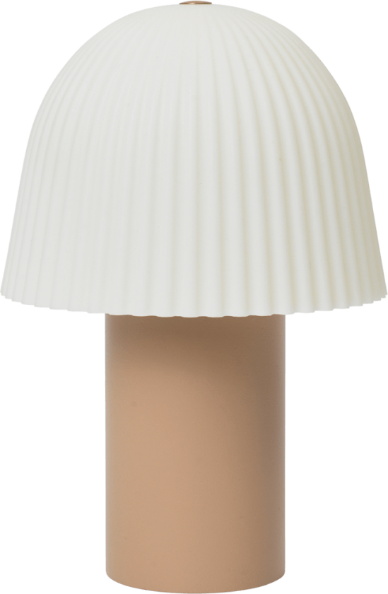 Frill bærbar lampe Rose-white