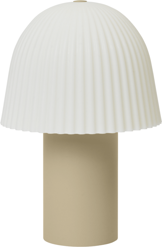 Frill bærbar lampe Cashmere-white