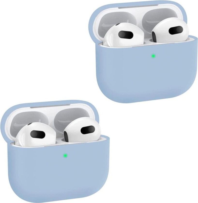 Bilde av 2x Lilla Apple AirPods 3 silikonbeskyttelsesdeksel for AirPods 3