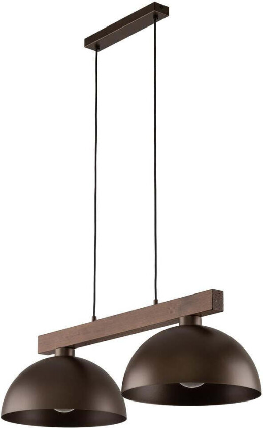 Oslo takpendel 2-lys - Brun