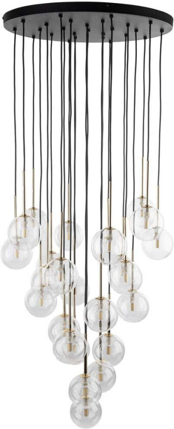 Nilos takpendel 26-lys - Svart / Gullfarget