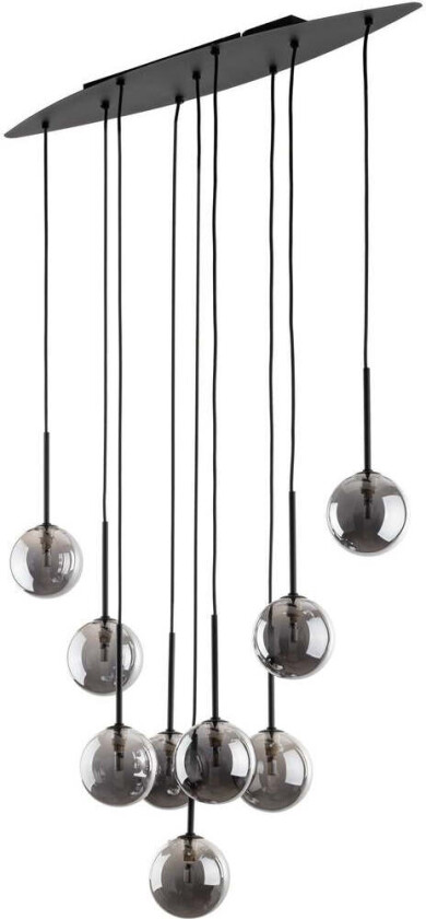 Estera takpendel 7-lys - Røykfarget