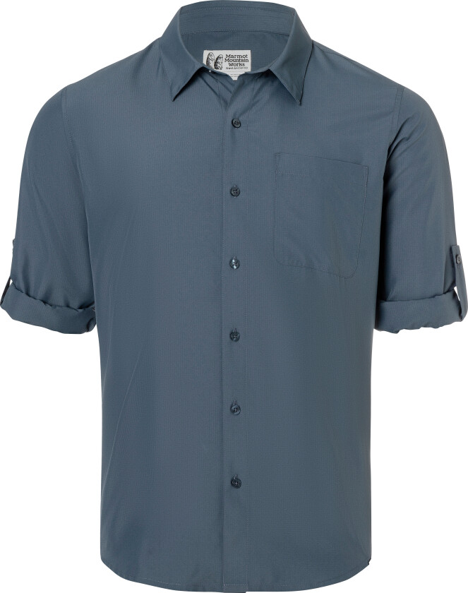 Bilde av Men's Airexchange Upf 40 Ls Shirt Thunderhead