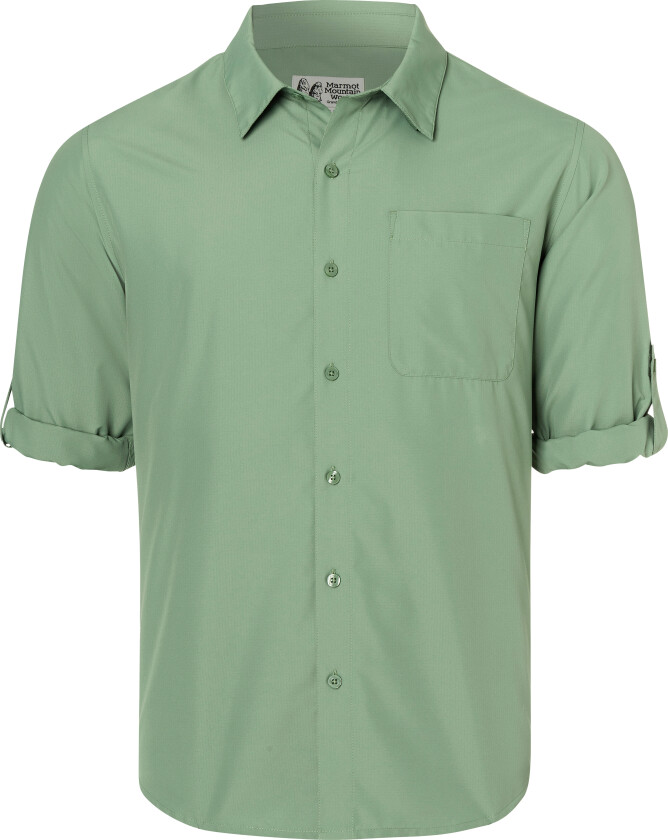 Men's Airexchange Upf 40 Ls Shirt Agate Green