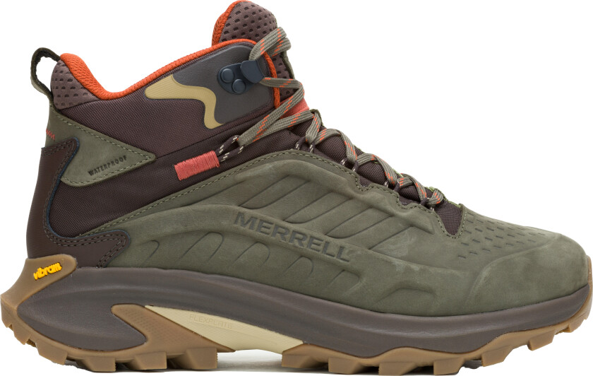 Men's Moab Speed 2 Leather Mid Waterproof Olive