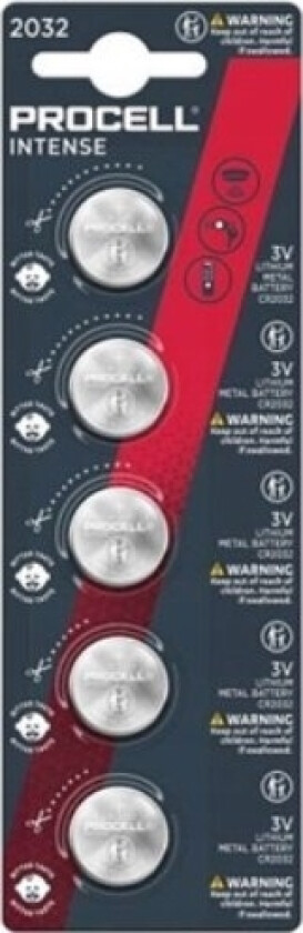 Batterie Procell - Cr2032 Intense Lithium 5Er Blis