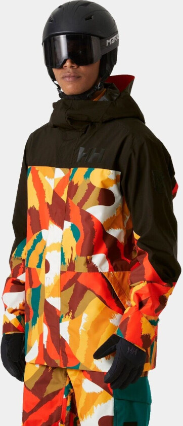 Ullr™ D Ski Skalljakke Med Trykk Herre Oransje L BrunL
