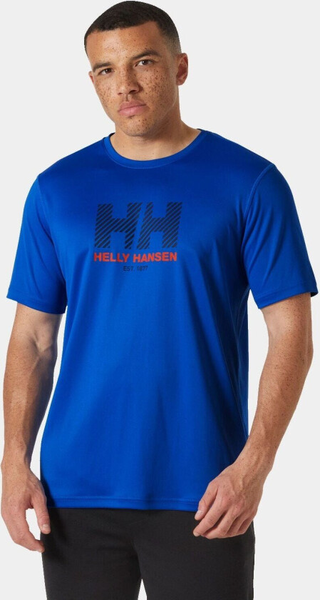Men's HH Tech Graphic T-shirt 2.0 Blå M BlåM
