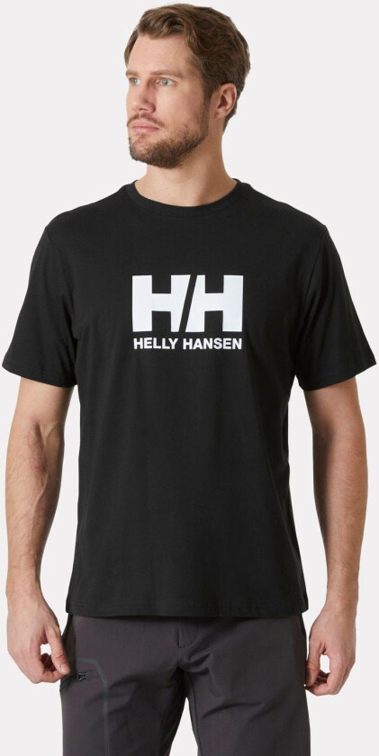 Men's HH Logo T-shirt 3.0 Svart L MarineblåL