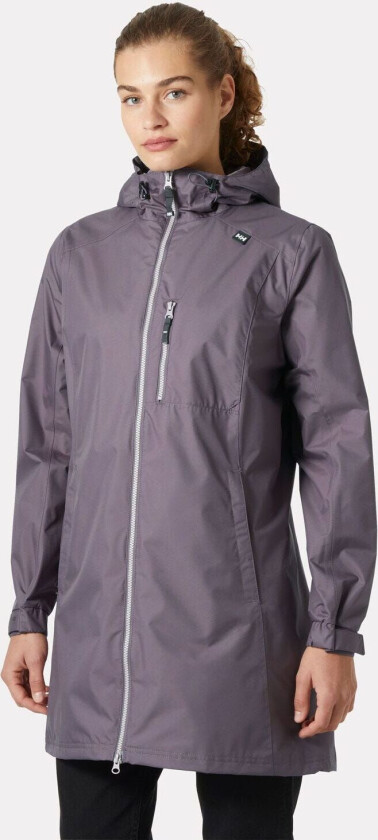 Dame Lang Belfast 3/4 Length Regnjakke Lilla Xs OransjeXS
